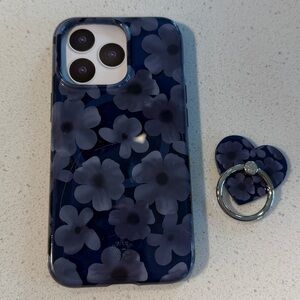 Velvet Caviar Midnight Floral iPhone 13 Pro Case + Matching Ring Stand